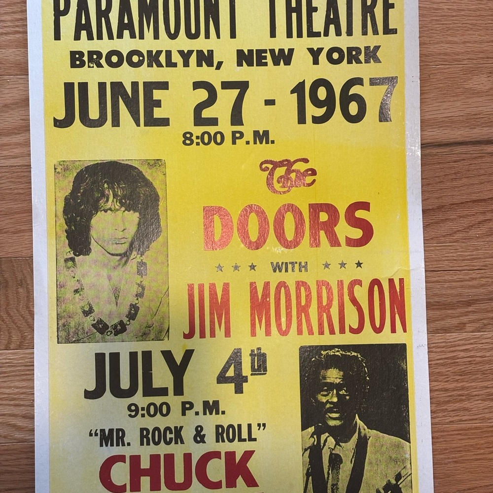 Vintage The Doors Concert Poster